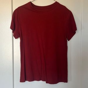 Dark Red Crewneck Shirt